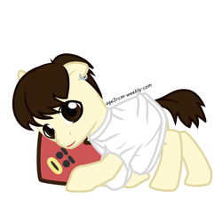 Size: 1500x1500 | Tagged: safe, artist:age3rcm, pony, bts, ear piercing, earring, jewelry, jung kook, piercing, ponified, rule 85, simple background, solo, vector, white background