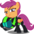 Size: 4170x4188 | Tagged: safe, artist:vector-brony, scootaloo, pegasus, pony, g4, the washouts (episode), absurd resolution, clothes, female, filly, helmet, pint-sized dynamite, raised eyebrow, simple background, solo, transparent background, uniform, vector, washouts uniform