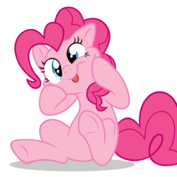 Size: 512x512 | Tagged: safe, pinkie pie, earth pony, pony, g4, :p, female, silly, silly pony, simple background, solo, tongue out, transparent background