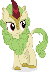 Size: 8379x12361 | Tagged: safe, artist:cirillaq, spring glow, kirin, g4, sounds of silence, absurd resolution, background kirin, female, raised hoof, simple background, solo, transparent background, vector