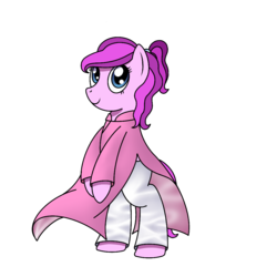 Size: 1000x1000 | Tagged: safe, artist:cappie, oc, oc only, oc:violet ray, pony, ao dai, bipedal, clothes, satin, silk, simple background, solo, transparent background, vietnam
