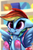 Size: 2940x4480 | Tagged: safe, artist:darksly, rainbow dash, pegasus, pony, g4, my little pony: friendship is magic, the end in friend, blushing, cute, dashabetes, female, glitter, mare, open mouth, smiling, solo, sparkly hooves, spread wings, wings