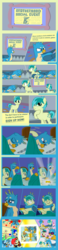 Size: 1000x4280 | Tagged: safe, artist:metal-jacket444, gallus, sandbar, earth pony, griffon, pony, g4, bonding, bromance, brotherhood, comic, crying, cutie mark, floppy ears, glasses, heartwarming, hug, laughing, male, microphone, paws, show accurate, tears of joy, wholesome, wings