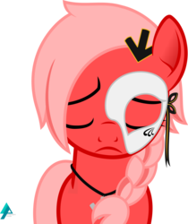 Size: 1800x2143 | Tagged: safe, artist:arifproject, oc, oc only, oc:downvote, pony, derpibooru, g4, derpibooru ponified, frown, jewelry, mask, meta, necklace, phantom of derpibooru, phantom of the opera, ponified, ribbon, simple background, solo, transparent background, vector