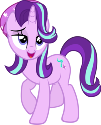 Size: 3659x4500 | Tagged: safe, artist:slb94, starlight glimmer, pony, equestria girls, equestria girls specials, g4, my little pony equestria girls: mirror magic, beanie, equestria girls ponified, female, hat, ponified, ponified humanized pony, simple background, solo, transparent background, vector