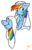 Size: 473x728 | Tagged: safe, artist:zutcha, rainbow dash, pegasus, pony, g4, blushing, clothes, cute, dashabetes, dress, female, rainbow dash always dresses in style, simple background, solo, transparent background, wedding dress