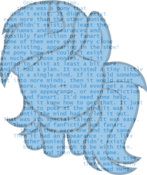 Size: 1061x1261 | Tagged: safe, artist:badumsquish-edits, artist:fred m. sloniker, derpibooru exclusive, part of a set, oc, oc only, oc:meme, pony, unicorn, badumsquish's kitties, base used, bashful, cognitohazard, concept, conceptual, derpibooru theme illusion, illusion, infohazard, looking at you, looking up, looking up at you, memetic, meta, no eyes, ponified, scp foundation, simple background, sitting, smiling, solo, text, transparent background