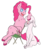 Size: 1024x1224 | Tagged: safe, artist:korencz11, pinkie pie, pom (tfh), lamb, sheep, them's fightin' herds, g4, armpits, atg 2018, chair, cloven hooves, colored hooves, community related, female, mare, newbie artist training grounds, simple background, sitting, transparent background