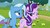 Size: 1280x720 | Tagged: safe, screencap, starlight glimmer, trixie, pony, unicorn, g4, my little pony: friendship is magic, road to friendship, duo, female, flower, lidded eyes, mare