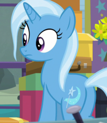 Size: 509x583 | Tagged: safe, screencap, trixie, pony, unicorn, g4, road to friendship, butt, cropped, female, mare, plot, solo, wet mane