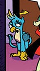 Size: 82x143 | Tagged: safe, artist:andypriceart, idw, official comic, gallus, griffon, g4, spoiler:comic, spoiler:comic71, claws, cropped, tail