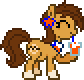Size: 84x80 | Tagged: safe, artist:anonycat, oc, oc only, oc:chilenia, earth pony, pony, alcohol, animated, chile, desktop ponies, drink, drinking, eyes closed, female, gif, glass, mare, nation ponies, pixel art, ponified, simple background, smiling, solo, sprite, straw, transparent background
