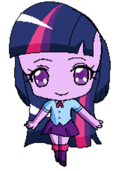 Size: 313x457 | Tagged: safe, artist:lovely-bases, artist:mlppony123, twilight sparkle, equestria girls, g4, base used, buttons, chibi, clothes, cute, female, leg warmers, ms paint, pleated skirt, shoes, simple background, skirt, solo, white background