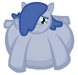 Size: 558x534 | Tagged: safe, artist:rainfast, oc, oc only, oc:raincloud drops, pegasus, pony, belly, big belly, fat, immobile, morbidly obese, obese, simple background, transparent background