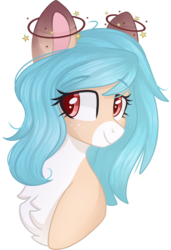 Size: 2048x3000 | Tagged: safe, artist:cinnamontee, oc, oc only, oc:bambi eyes, pony, bust, female, high res, mare, portrait, simple background, solo, transparent background
