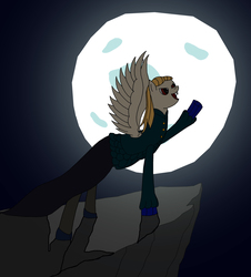Size: 2951x3265 | Tagged: safe, artist:timejumper, oc, oc only, oc:skirov ring, pony, vampire, cliff, clothes, dress, gloves, high res, moon, moonlight, shoes, solo