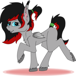 Size: 2048x2061 | Tagged: safe, artist:pegasko, oc, oc only, oc:viri, bat pony, pony, cute, female, flat, gift art, high res, mare, simple background, solo, transparent, transparent background, vector, walking