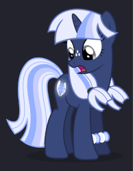 Size: 600x774 | Tagged: safe, artist:limedreaming, oc, oc:silverlay, original species, pony, umbra pony, unicorn, animated, armband, booty call, freckles, glowing cutie mark, solo