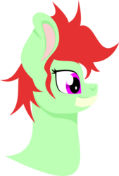 Size: 3215x4760 | Tagged: safe, artist:alltimemine, oc, oc only, oc:rowanberry, pony, bust, female, horn, inkscape, lineless, mare, portrait, profile, simple background, tape, transparent background, vector