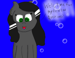 Size: 1200x935 | Tagged: safe, artist:gamer-shy, oc, oc:gamershy yellowstar, oc:sira, merpony, animated, answer, ask, boat, bubble, dialogue, solo, tumblr, underwater