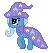 Size: 48x53 | Tagged: safe, artist:koalalover99, trixie, pony, g4, animated, cape, clothes, female, hat, magician outfit, pixel art, simple background, solo, sprite, transparent background, trixie's cape, trixie's hat, walking