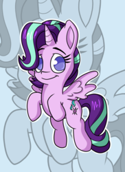 Size: 1024x1408 | Tagged: safe, artist:bohemianlizardking, starlight glimmer, alicorn, pony, g4, alicornified, female, looking at you, mare, race swap, solo, starlicorn, this will end in happiness, zoom layer