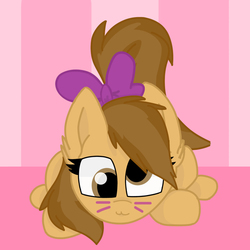 Size: 1500x1500 | Tagged: safe, artist:mewliciousness, oc, oc only, oc:joycie, pegasus, pony, behaving like a cat, cute, derp, female, mare, silly, silly pony, solo, textless