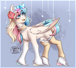 Size: 3353x3000 | Tagged: safe, artist:colirosablitz, oc, oc only, pony, flower, flower in hair, heart, high res, solo, unshorn fetlocks