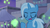 Size: 1280x720 | Tagged: safe, screencap, trixie, pony, unicorn, g4, my little pony: friendship is magic, road to friendship, eyes closed, female, glowpaz, mare, solo