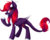 Size: 900x728 | Tagged: safe, artist:scarlet-spectrum, oc, oc only, oc:scarlet spectrum, dracony, hybrid, pony, blue tongue, cute, cute little fangs, digital art, fangs, female, happy, horn, leonine tail, looking sideways, mare, open mouth, raised hoof, red hair, red mane, red tail, simple background, smiling, solo, transparent background