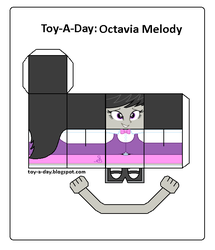 Size: 600x699 | Tagged: safe, artist:grapefruitface1, octavia melody, equestria girls, g4, craft, female, papercraft, printable, toy a day