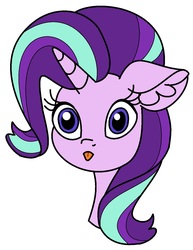 Size: 1012x1312 | Tagged: safe, artist:smirk, starlight glimmer, g4, :p, bust, ms paint, raspberry, raspberry noise, silly, thousand yard stare, tongue out