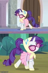 Size: 316x473 | Tagged: safe, screencap, rarity, pony, g4, sleepless in ponyville, the end in friend, camping outfit, female, solo