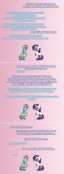 Size: 504x1357 | Tagged: safe, artist:verve, rainbow dash, rarity, genie, pegasus, pony, unicorn, ain't never had friends like us, ask generous genie rarity, g4, the end in friend, ..., arabian, arabian nights, comic, female, gradient background, mare, pixel art, sitting