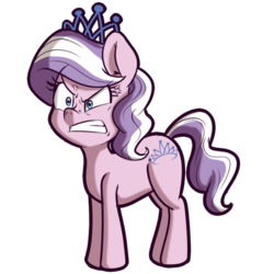 Size: 512x512 | Tagged: safe, artist:anibaruthecat, diamond tiara, earth pony, pony, g4, angry, cross-popping veins, cute, diamondbetes, emanata, female, filly, foal, simple background, solo, transparent background