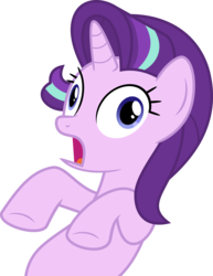 Size: 5550x7177 | Tagged: safe, artist:jhayarr23, starlight glimmer, pony, unicorn, g4, road to friendship, absurd resolution, derp, faic, female, mare, open mouth, simple background, solo, transparent background, vector