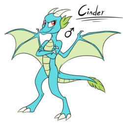 Size: 600x600 | Tagged: safe, artist:pampoke, oc, oc only, oc:cinder, dragon, crossed arms, male, offspring, parent:princess ember, parent:spike, parent:thorax, parents:emberspike, simple background, solo, transparent background
