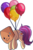 Size: 1172x1802 | Tagged: safe, artist:xwhitedreamsx, oc, oc only, oc:paper bag, pony, balloon, digital art, female, floating, flying, hidden cutie mark, mare, paper bag, simple background, solo, sweat, sweatdrop, transparent background, ych result