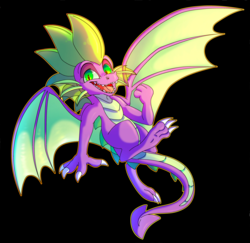 Size: 4601x4465 | Tagged: safe, artist:plaguedogs123, spike, dragon, g4, molt down, absurd resolution, black background, claws, male, simple background, solo, winged spike, wings