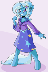 Size: 1080x1616 | Tagged: safe, artist:smirk, trixie, unicorn, anthro, unguligrade anthro, g4, clothes, equestria girls outfit, female, mare, ms paint