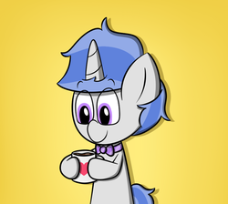 Size: 792x709 | Tagged: safe, artist:techreel, pony, coffee, ko-fi, solo