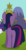 Size: 181x342 | Tagged: safe, screencap, twilight sparkle, pony, unicorn, g4, keep calm and flutter on, big crown thingy, butt, cropped, element of magic, female, jewelry, mare, plot, regalia, solo focus, unicorn twilight