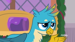 Size: 1920x1080 | Tagged: safe, screencap, gallus, griffon, g4, the hearth's warming club, discovery family logo, male, solo