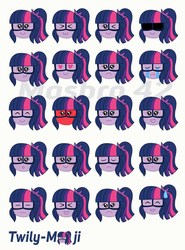 Size: 800x1080 | Tagged: safe, artist:masbro42, sci-twi, twilight sparkle, equestria girls, equestria girls series, g4, text support, text support: rarity, :3, :<, :c, :d, :o, :|, ><, ^^, adorkable, angry, blushing, crying, cute, d:, dork, emoji, eye twitch, eyes closed, frown, glare, glasses, happy, heart, heart eyes, one eye closed, open mouth, ponytail, red face, sad, simple background, smiley face, smiling, smirk, sunglasses, twiabetes, white background, wingding eyes, wink, x3, xd