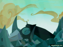 Size: 500x374 | Tagged: safe, edit, edited screencap, screencap, queen chrysalis, changeling, changeling queen, g4, to where and back again, animated, animation error, autobot, autotrooper, axe, blaster, changeling kingdom, chrysalis encounters heroes, chrysalis is doomed, chrysalis is so utterly boned it's tragic, city, clash of hasbro's titans, crossover, cybertron, energy weapon, female, former queen chrysalis, gif, glowing, glowing horn, hissing, horn, lightning, omega supreme, optimus prime, plasma, powering up, sharp teeth, she is so screwed!, teeth, transformers, transformers war for cybertron, transformers: war for cybertron, weapon