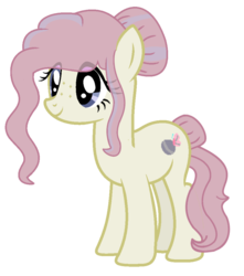 Size: 800x904 | Tagged: safe, artist:crystalponyart7669, oc, oc only, earth pony, pony, female, magical lesbian spawn, mare, offspring, parent:fluttershy, parent:marble pie, parents:marbleshy, simple background, solo, transparent background