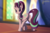 Size: 3000x2000 | Tagged: safe, artist:mercurial64, starlight glimmer, pony, unicorn, g4, :s, butt, cheek fluff, chest fluff, cute, dock, ear fluff, female, fluffy, glimmerbetes, high res, leg fluff, looking at you, looking back, looking back at you, mare, plot, raised leg, smiling, solo, wavy mouth