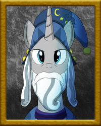 Size: 1200x1500 | Tagged: safe, artist:egstudios93, part of a set, star swirl the bearded, pony, g4, bust, male, portrait, solo