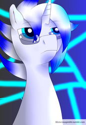 Size: 1280x1853 | Tagged: safe, artist:jimmy draws, oc, oc only, oc:time shift, pony, unicorn, dyed mane, glasses, request, solo