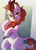Size: 882x1218 | Tagged: safe, artist:toroitimu, autumn blaze, kirin, g4, sounds of silence, :p, awwtumn blaze, belly button, chubby, cute, female, kirinbetes, looking at you, pubic fluff, silly, smiling, solo, tongue out